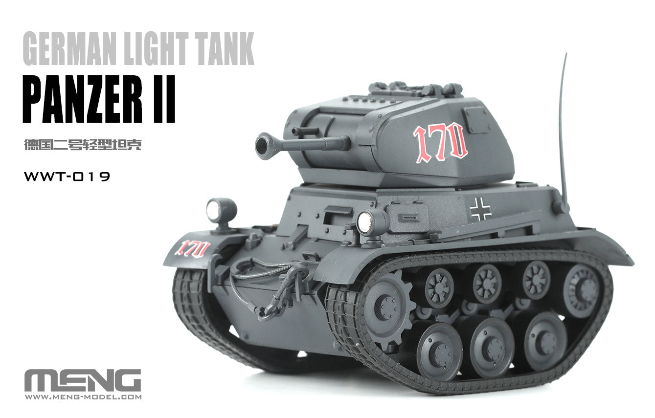 MENG Model WWT-019 Q version glue-free assembled chariot LIGHT TANK PANZER II