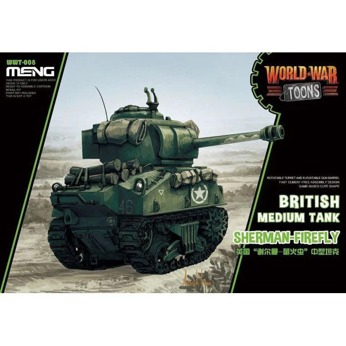 Meng Model WWT-008 WWT British Midium Tank Sherman Firefly (Q Edition)