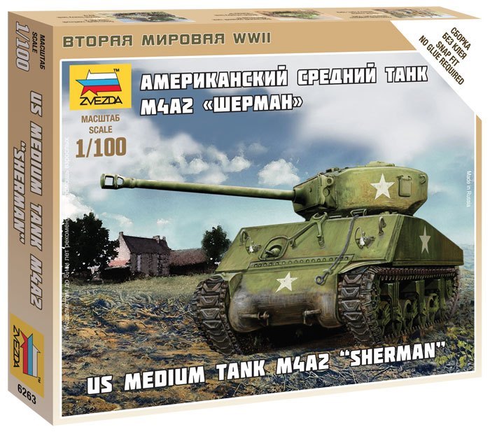 ZVEZDA ZV6263 US Medium Tank M4A2 "Sherman