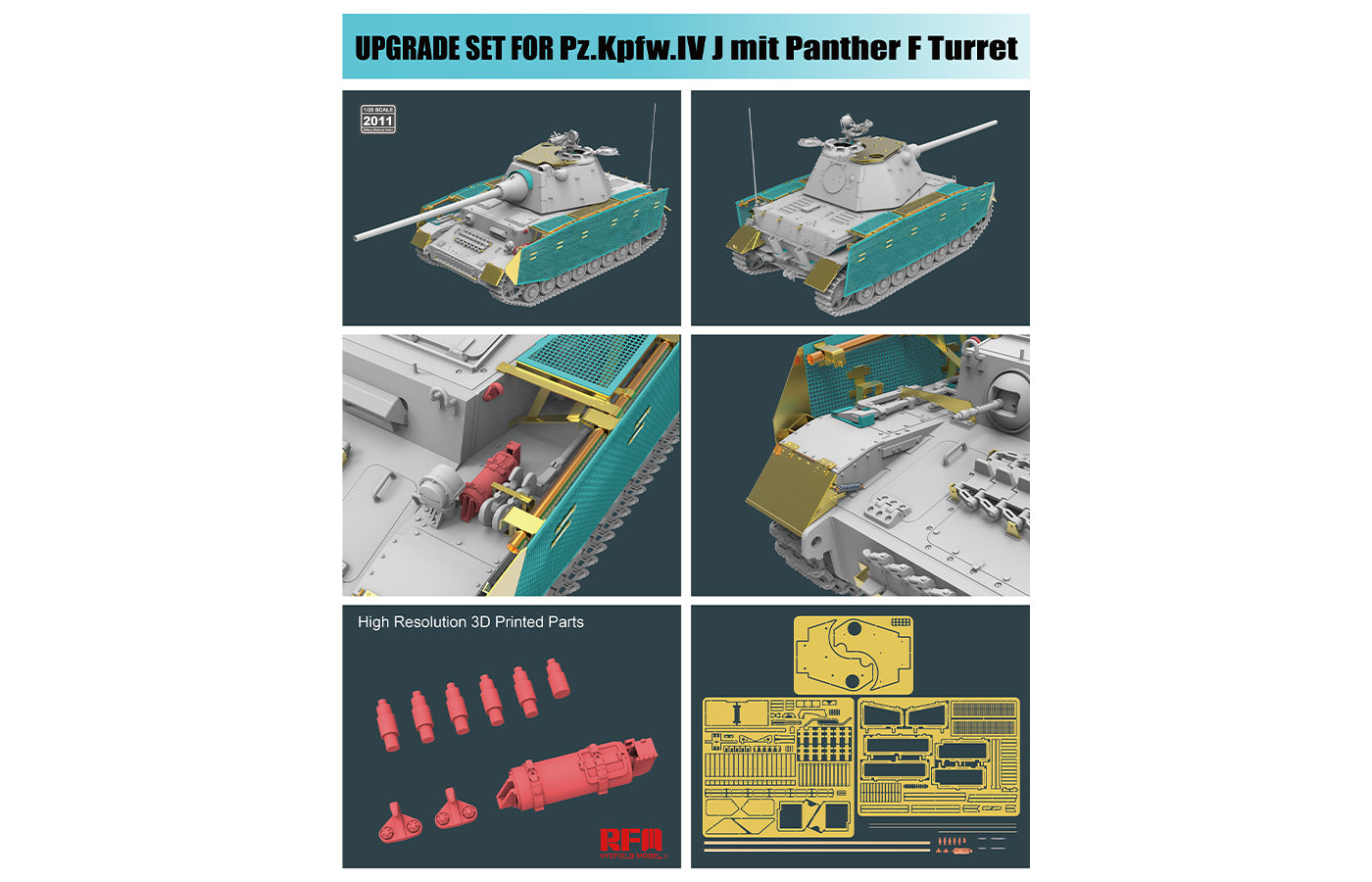 RFM Model RM-2011 Pz.Kpfw.IV J mit Panther F Turret UPGRADE SOLUTION SERIES