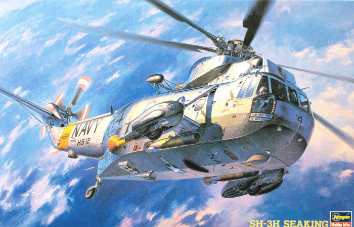 Hasegawa 07201 1:48 Sikorsky SH-3H Sea King Military Aircraft Helicopter Kit