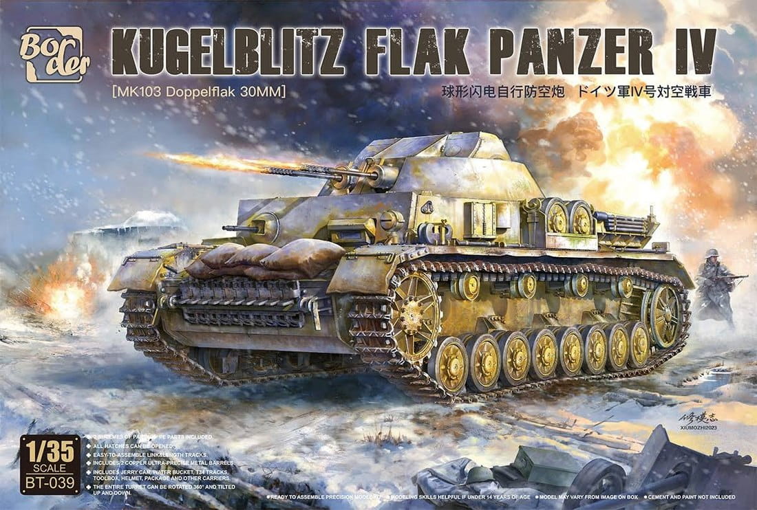 Border BT039 - 1:35 Kugelblitz Flak Panzer IV Mk103 Doppelflak 30mm