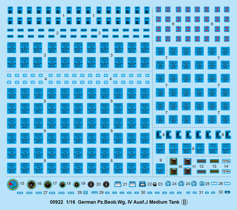 TRUMPETER 00922 - 1:16 German Pz.Beob.Wg. IV Ausf.J Medium Tank