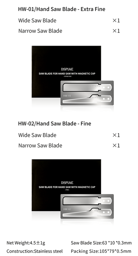 Hand saw blade - fine DSPIAE HW-02