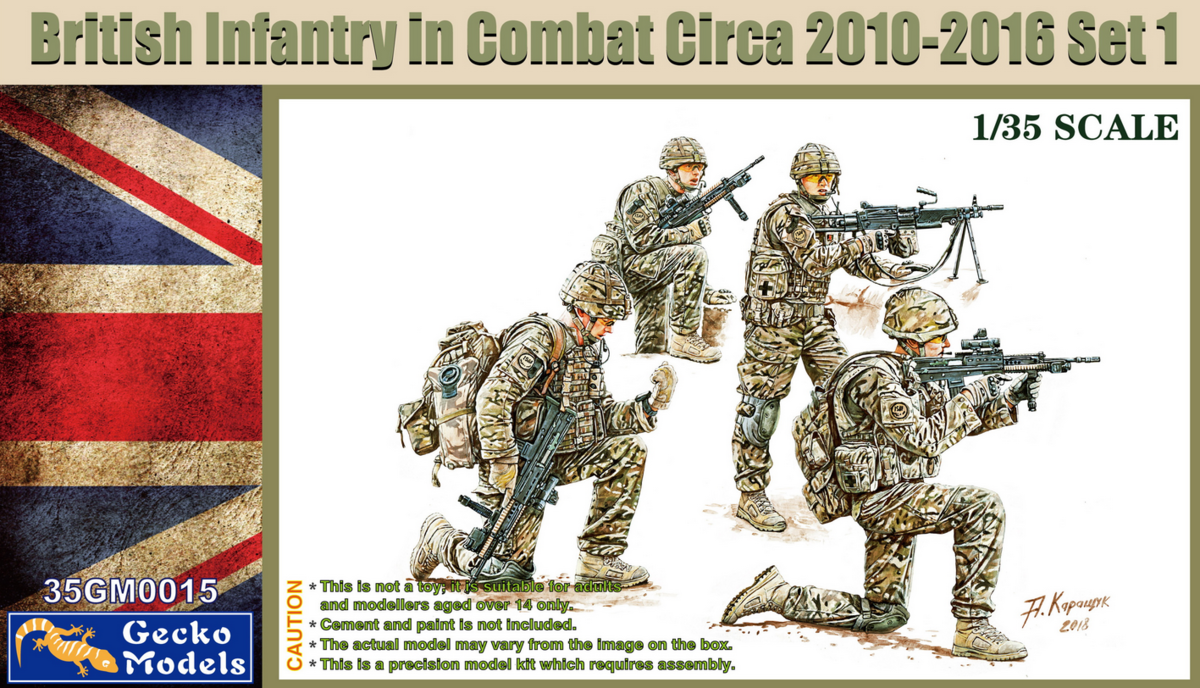 Gecko Models 35GM0015 1/35 British Infantry In Combat Circa 2010-2016 Set 1