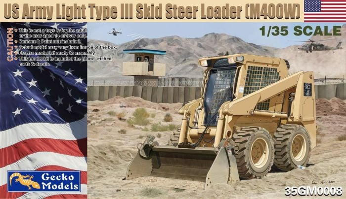 US Army Light Type III Skid Steer Loader (M400W) Gecko Models 35GM0008  1:35