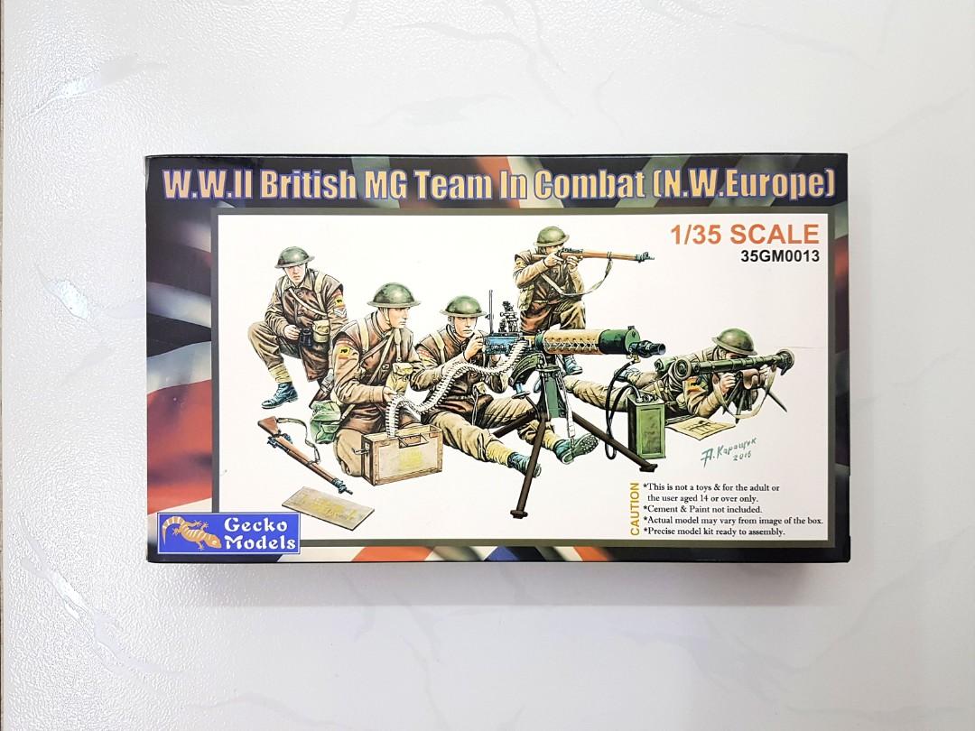 W.W. II British MG Team in Combat (N.W. Europe) Gecko Models  35GM0013  1:35