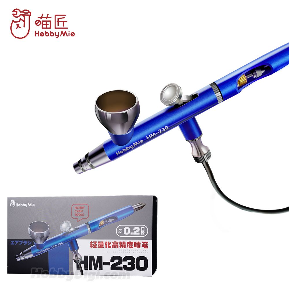 Hobby Mio HM-230 0.2mm Lightweight And High Precision Double-Action Airbrush