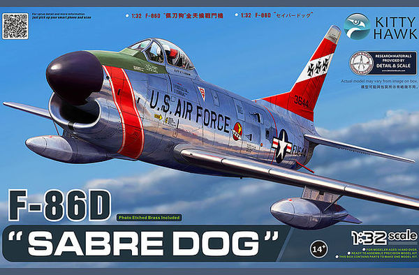 F-86D "Sabre Dog" Kitty Hawk | No. KH32007 | 1:32