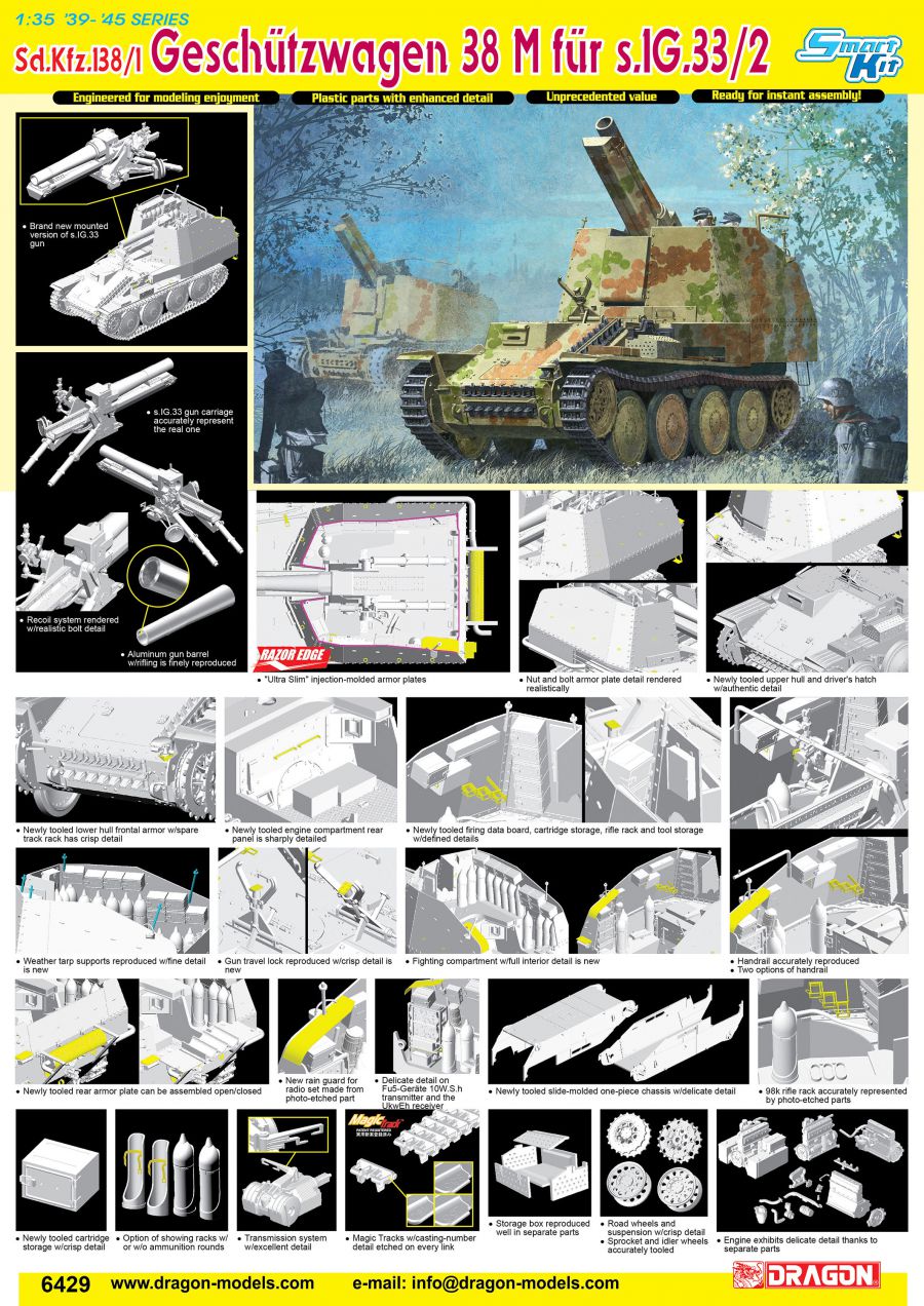 DRAGON 6429 - 1:35 Sd.Kfz.138/1 Geschutzwagen