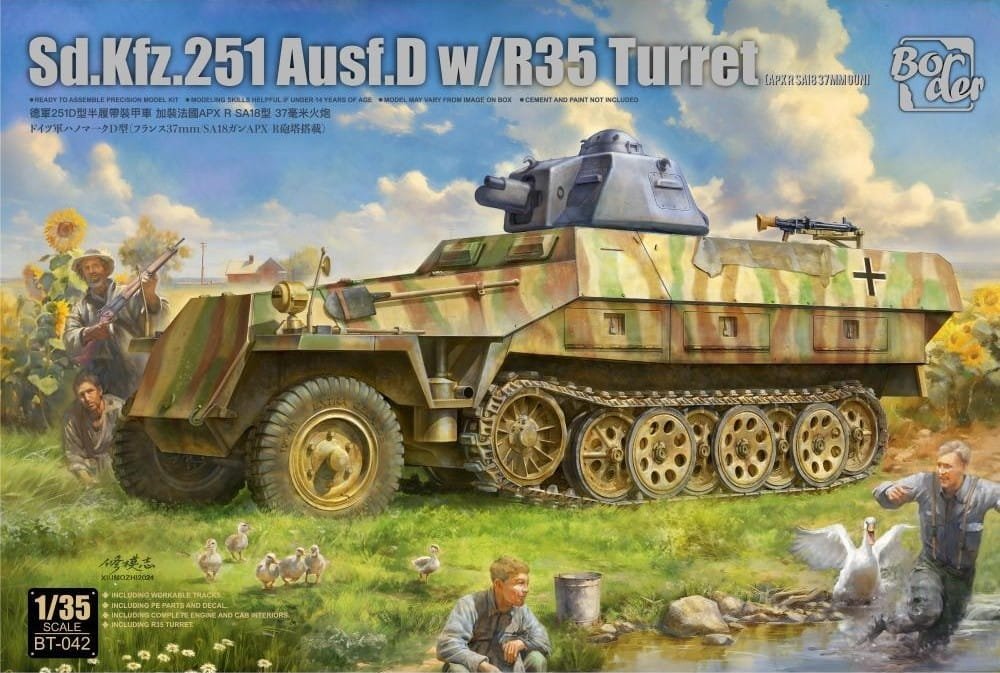 Border Model BT-042 Sd.Kfz.251 Ausf.D w/ R35 Turret 1/35