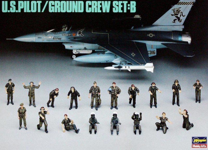 US Pilot / Ground Crew Set B Hasegawa | No. 36005-1200 | 1:48